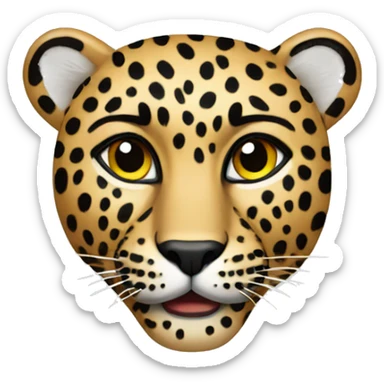 Leopard sticker