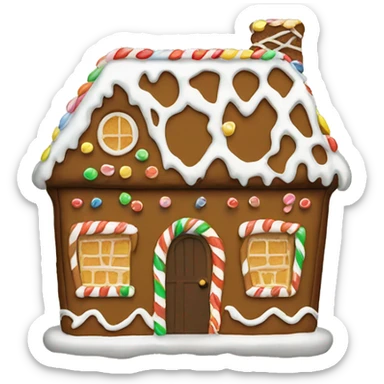 pint gingerbread house  sticker