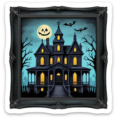haunted mansion sticker