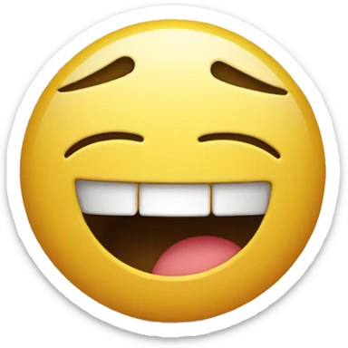 Combine the laughing and crying face emoji with the pointing finger  sticker