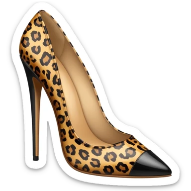 leopard print shoe sticker