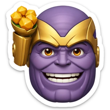 thanos zesty smile sticker