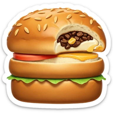 Slice of bun sticker