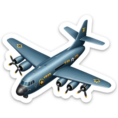 bomber plane sticker