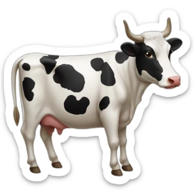 Vache espace sticker