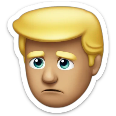 Sad trump sticker