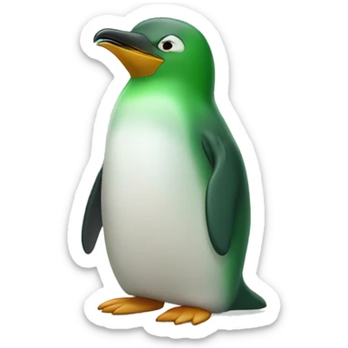 green penguin sticker