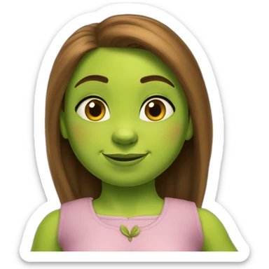 Fiona and Shrek sticker