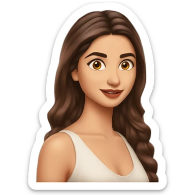 Deepika with Alia bhatt face sticker