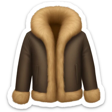 Fur jacket sticker