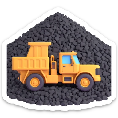 bulk cargo coal pile sticker