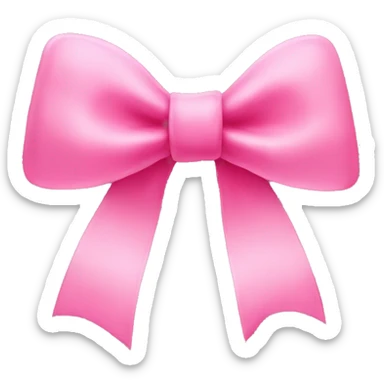 the pink bow but make it red sticker