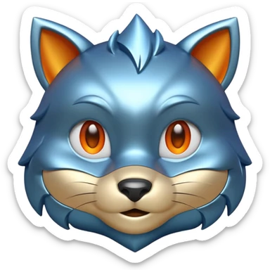 brave browser 3d icon sticker