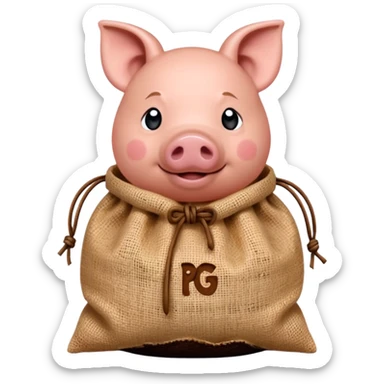 pig in a poke sticker