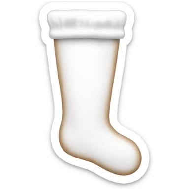 White stocking  sticker