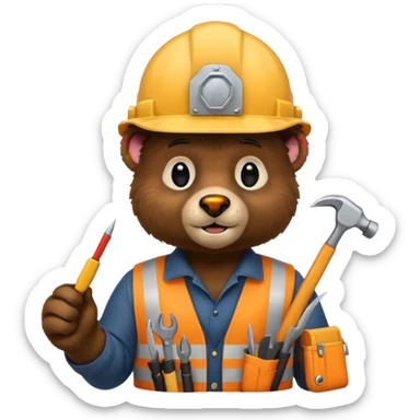 black bear engineer sticker