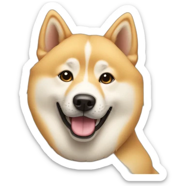 jindo dog face sticker