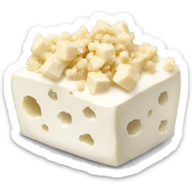 feta cheese with crumbles sticker