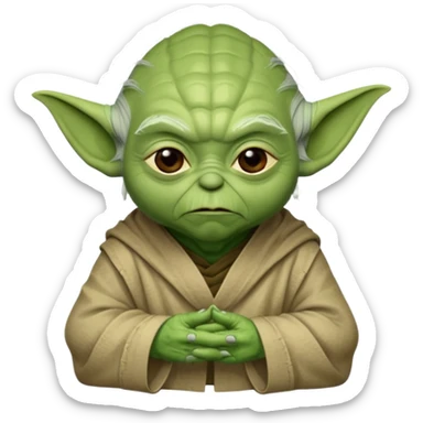 master yoda minimalist sticker