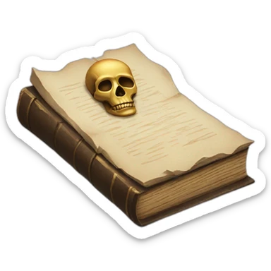 book of dead sticker