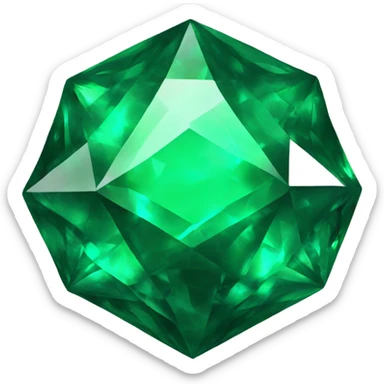 emerald jewel sticker