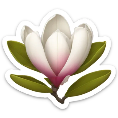 magnolia flower sticker