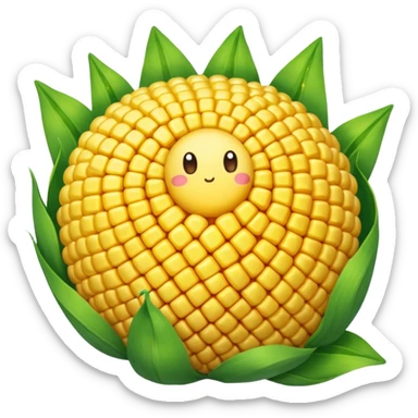 A ball of corn  sticker
