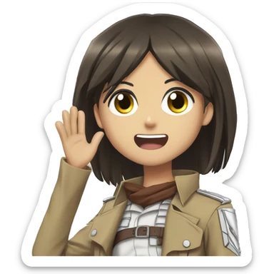 Sasha Braus anime attack on titan sticker