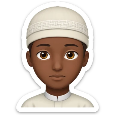 Muslim teenage boy sticker