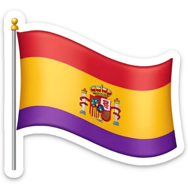 bandera de la republica española sticker