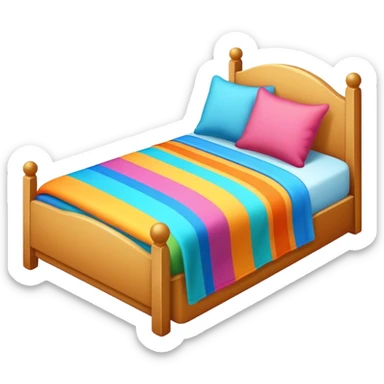 kids bed  sticker