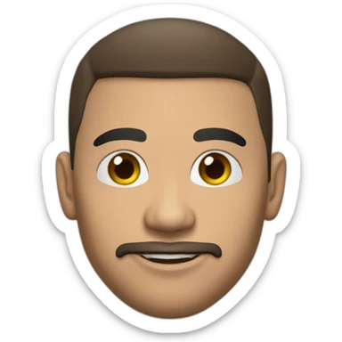 Latino 1.67 mts piel blanca jugador de football sticker