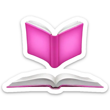 Kindle reading pink sticker