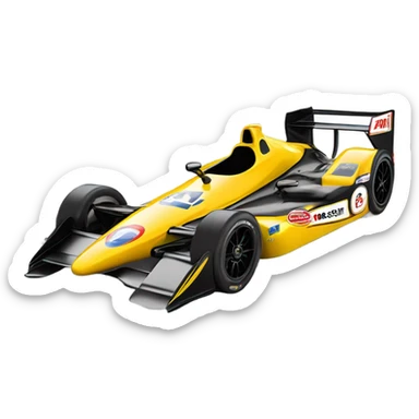 stock racecar side view sticker