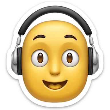 Белые наушники на них бантики в низу без  человека sticker