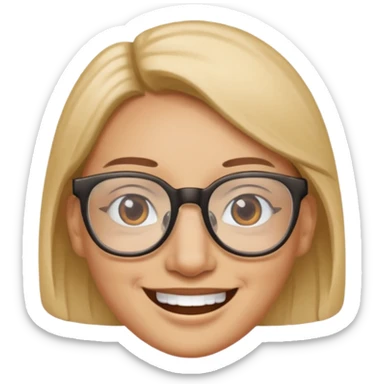 nariz con anteojos sticker