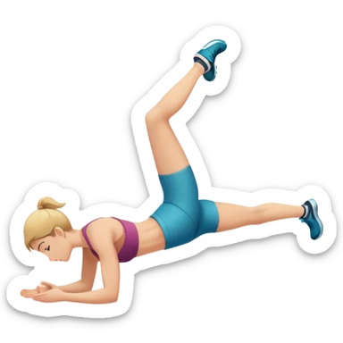 obliques exercise sticker