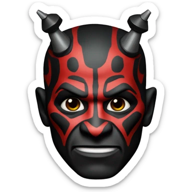 Darth Maul with Disney ears  sticker
