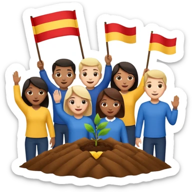 Flag Planting Ceremony sticker