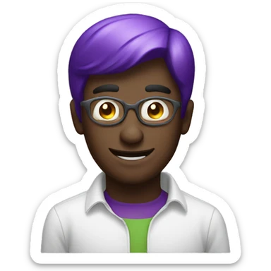 an enjoy man keep an eggplant sticker