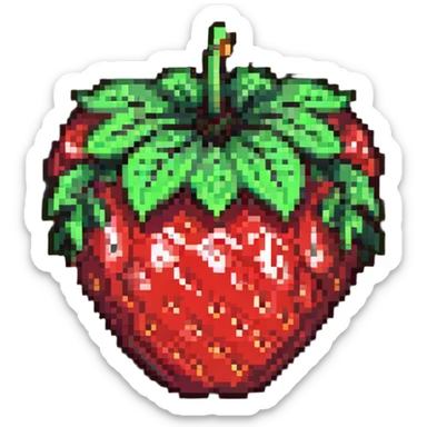 strawberry tanghulu sticker