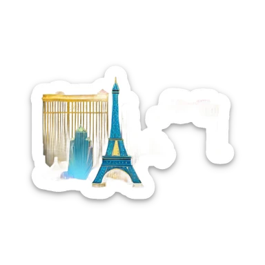 Vegas skyline sticker