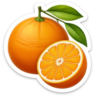 Muscle Orange Fruit sticker