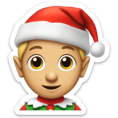 Cute elf on the shelf  sticker