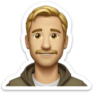 Смайлик смущенний серце sticker