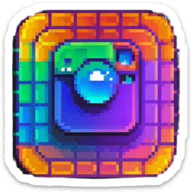 Instagram gradient logo sticker