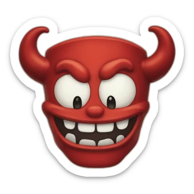 Devil Cuphead sticker