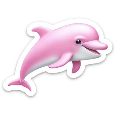 Pastel-pink-colors-dolphin sticker