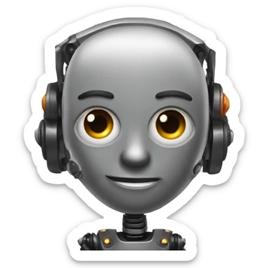 create a unique robot emoji  sticker