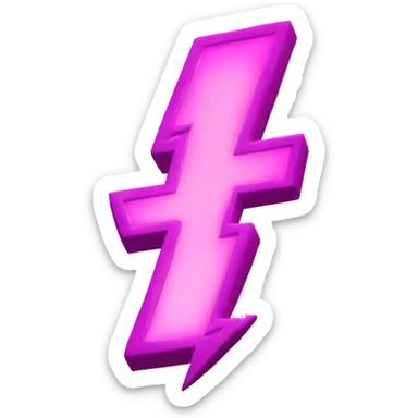 I would like to make a pink lightning bolt sticker